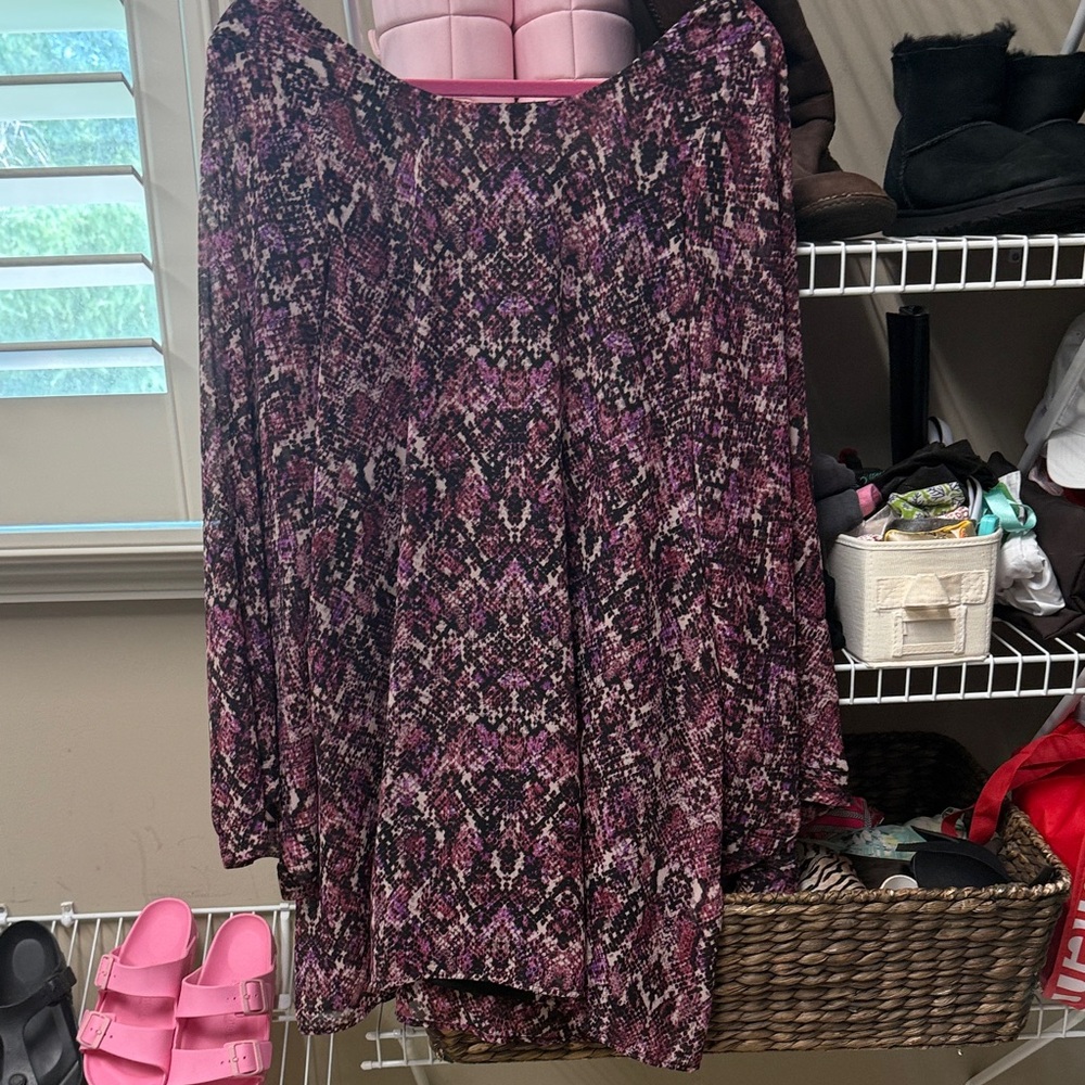 Show me your Mumu Women's Pink Patterned Dress Large